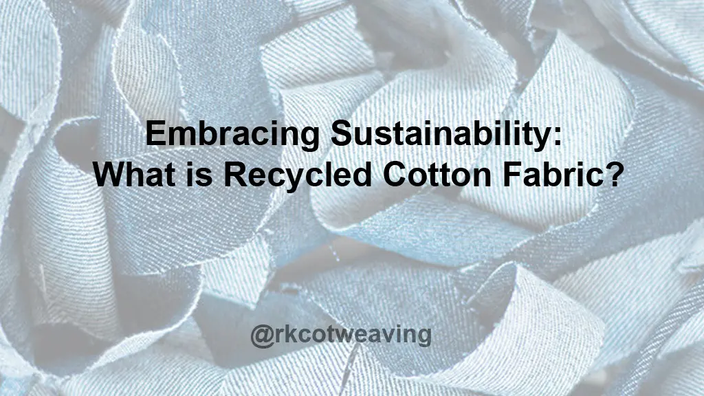 Recycled Cotton Poly Plain